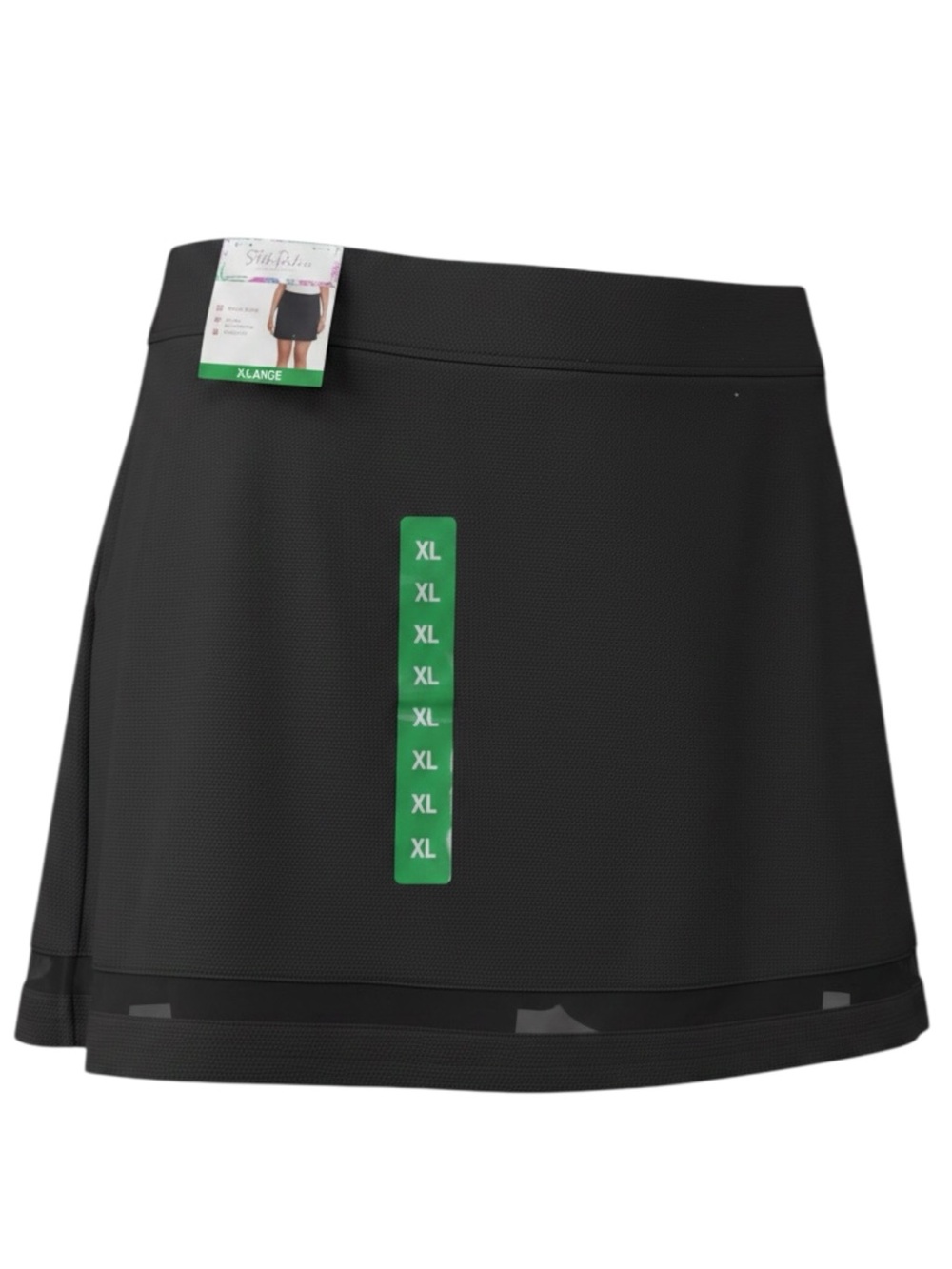 NWT Stella Parker Black UPF 50+ Comfort Stretch Golf Skort Plus Size XL